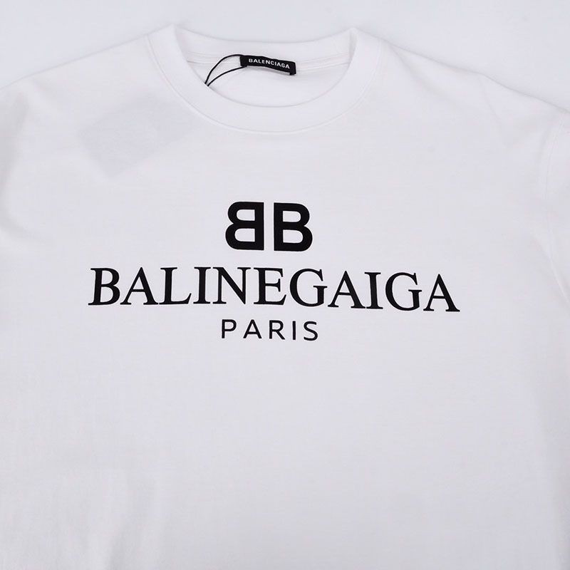 大人気【バレンシアガ】ロゴ入りコットンTシャツ 偽物 bag75181N級品