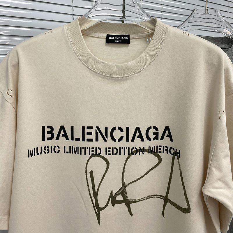世界中で大人気♪【バレンシアガ】ロゴ入りコットン コピー Tシャツ bag80455人気