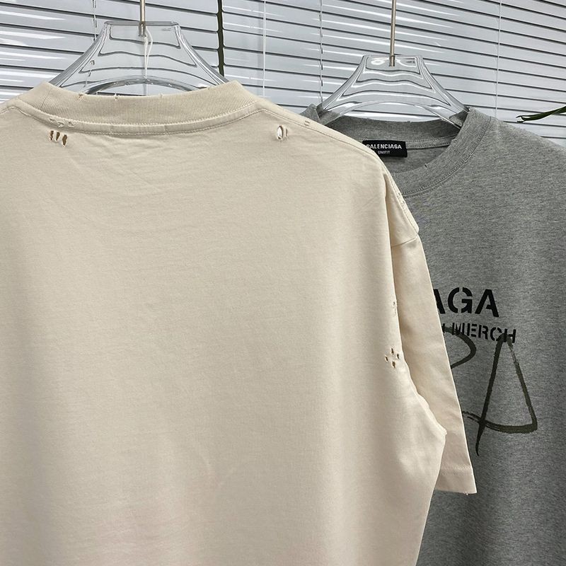 世界中で大人気♪【バレンシアガ】ロゴ入りコットン コピー Tシャツ bag80455最高級