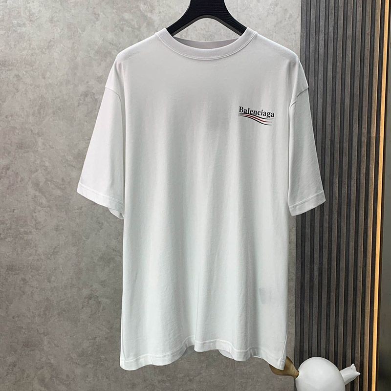 春もの新作バレンシアガ 偽物 POLITICAL CAMPAIGN REGULAR FIT Tシャツ ホワイト bai93248通販