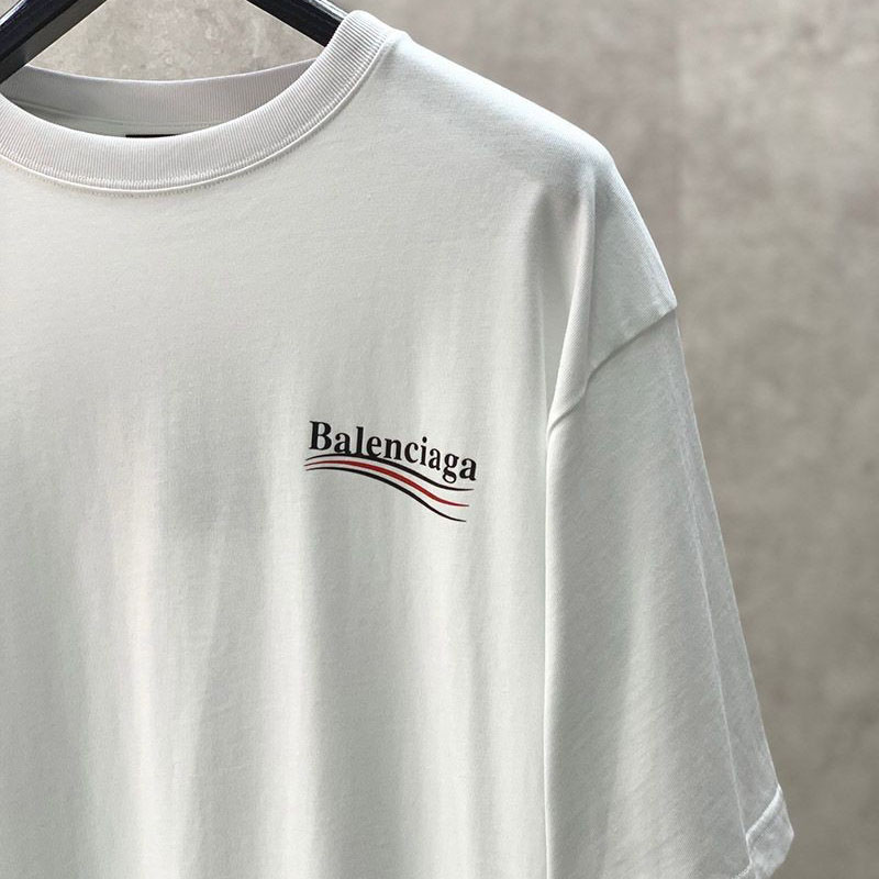 春もの新作バレンシアガ 偽物 POLITICAL CAMPAIGN REGULAR FIT Tシャツ ホワイト bai93248人気