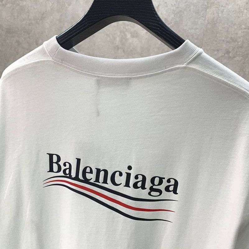 春もの新作バレンシアガ 偽物 POLITICAL CAMPAIGN REGULAR FIT Tシャツ ホワイト bai93248代引きを販売