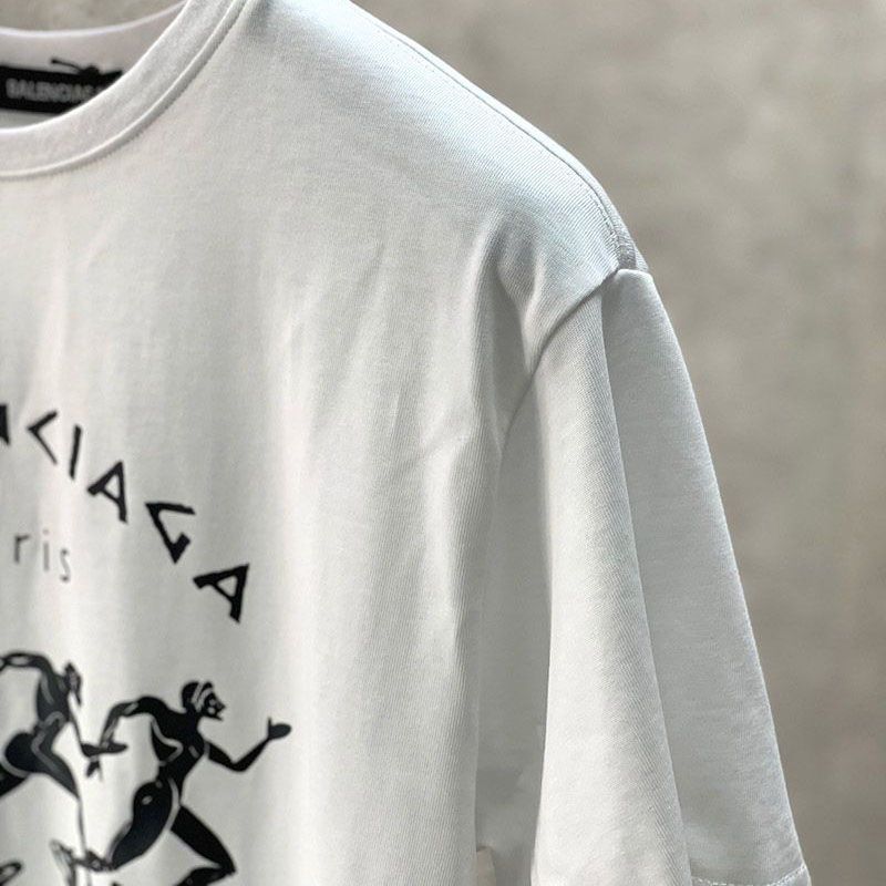 ★日本!!人気！バレンシアガ athletes Tシャツ コピー ホワイト bai93322人気