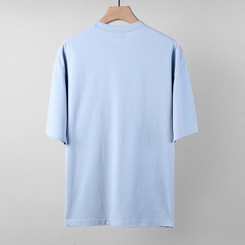 21-22AWバレンシアガ★ロゴ ダメージ Tシャツ 偽物 baj42631高い品質
