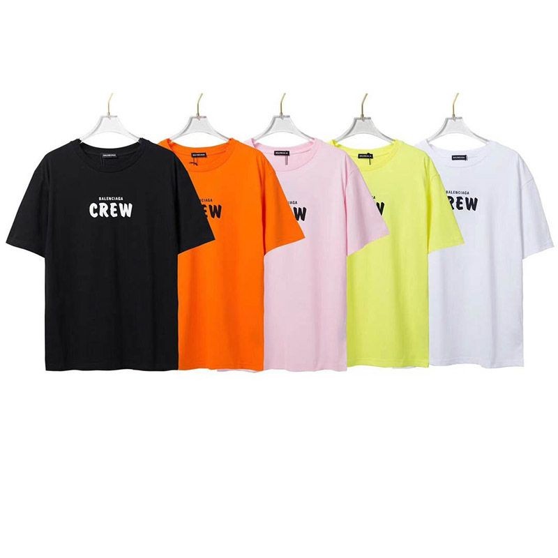 争奪戦バレンシアガ CREWロゴ Tシャツ 偽物 オレンジ baj54841品質保証