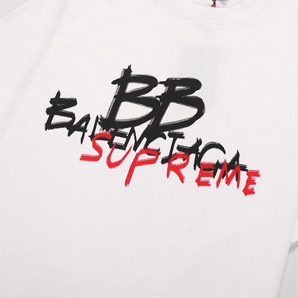 バレンシアガ シュプリーム BBロゴ Tシャツ コピー baj66058人気