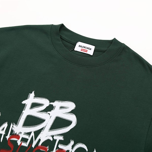 ☆超人気☆バレンシアガ シュプリーム BBロゴ Tシャツ 偽物 bak02045激安送料無料