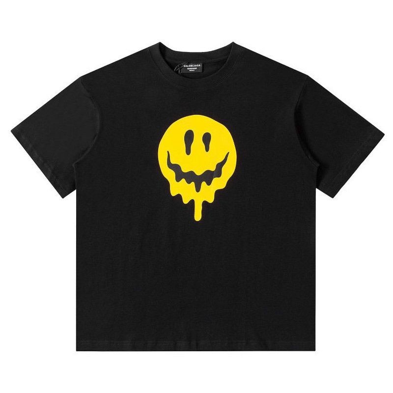 大人気!!新色バレンシアガ 偽物 スマイリープリント Tシャツ bak84645