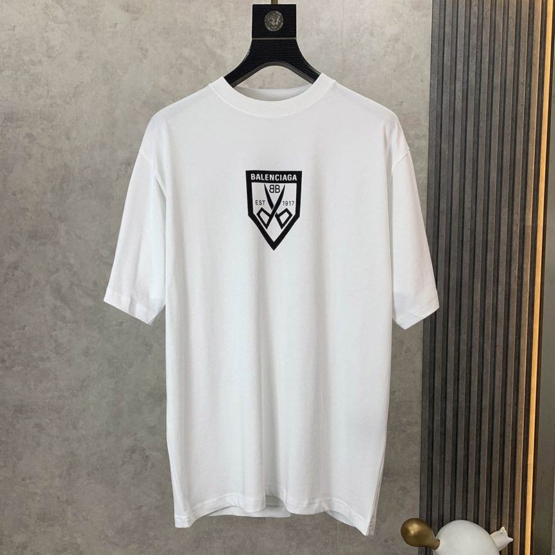 世界中で大人気♪バレンシアガ BB EST 1917 Tシャツ スーパーコピー bal18766通販