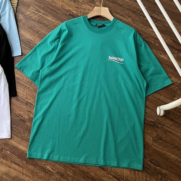 バレンシアガ キャンペーン ロゴ コットンTシャツ bam55441通販