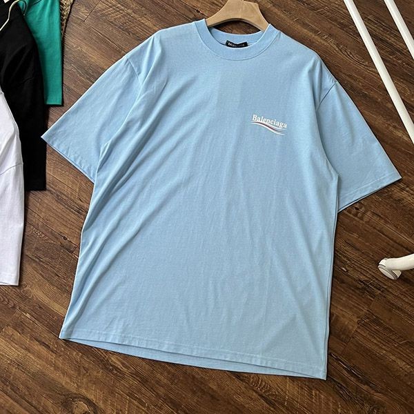 バレンシアガ キャンペーン ロゴ コットンTシャツ bam55441激安送料無料