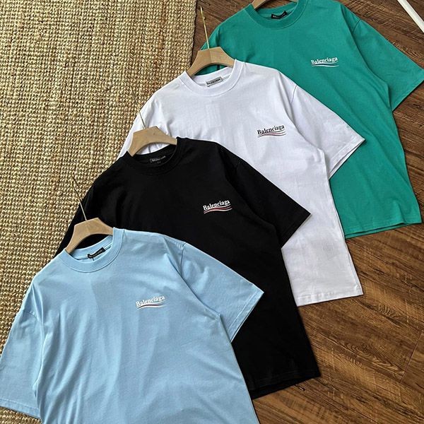 バレンシアガ キャンペーン ロゴ コットンTシャツ bam55441N級品