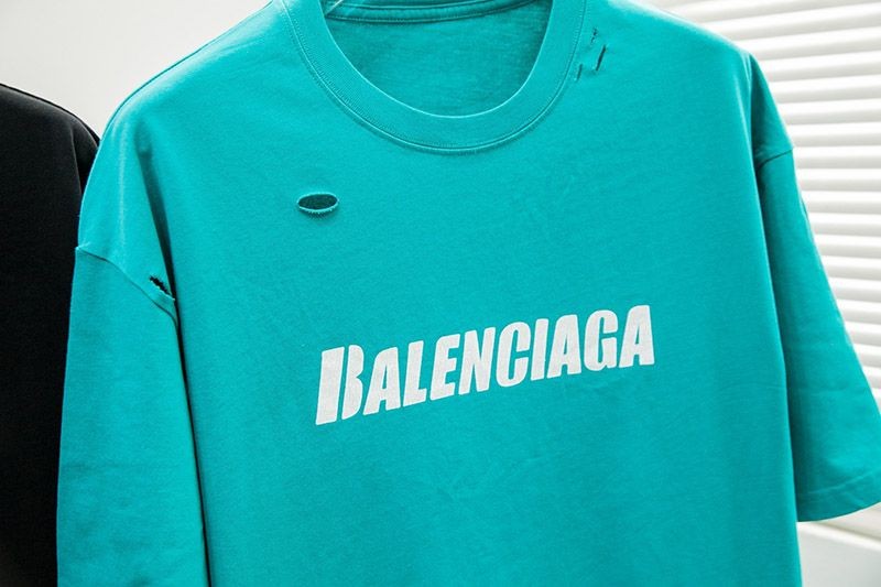 定番バレンシアガ コピー DESTROYED FLATGROUND Tシャツ 2色 bam86561通販