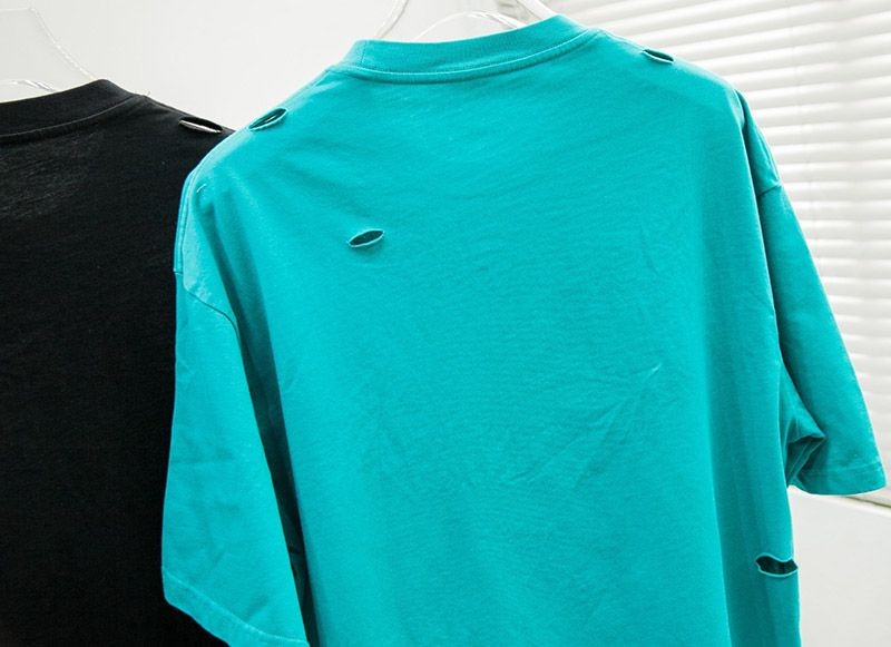 定番バレンシアガ コピー DESTROYED FLATGROUND Tシャツ 2色 bam86561人気