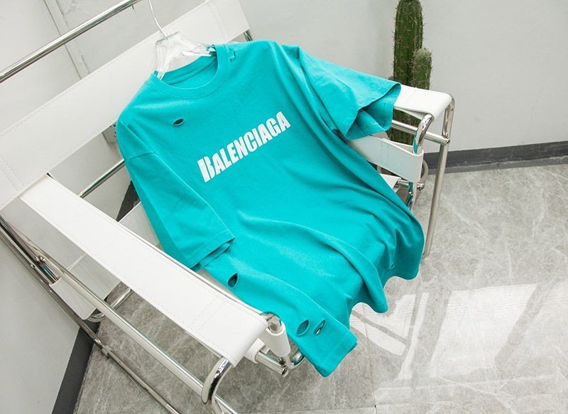 定番バレンシアガ コピー DESTROYED FLATGROUND Tシャツ 2色 bam86561最高級