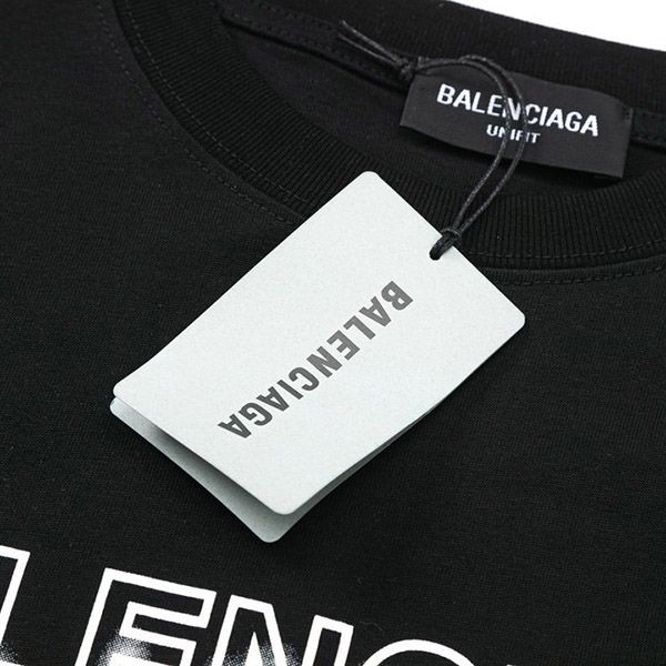 追跡付 バレンシアガ ロゴプリントコットン Tシャツ コピー bap57517激安送料無料
