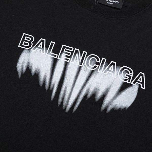 追跡付 バレンシアガ ロゴプリントコットン Tシャツ コピー bap57517高い品質