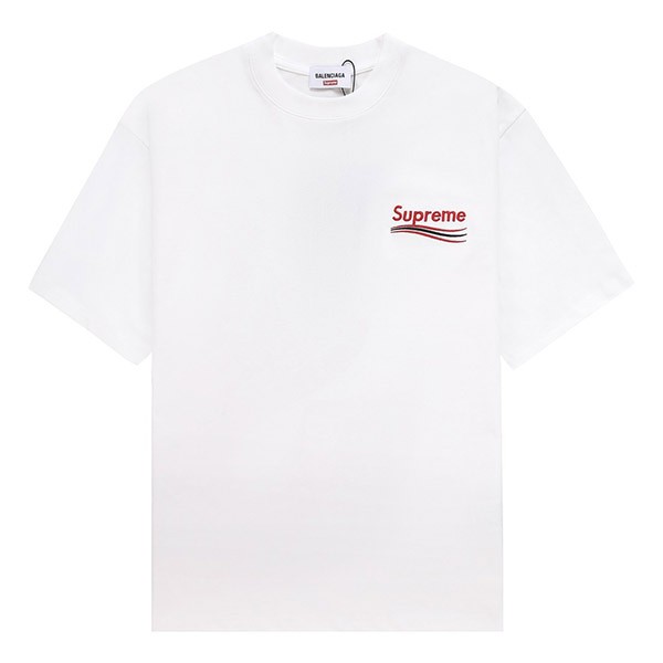 シュプリーム バレンシアガ コラボ コピー Sロゴ プリント Tシャツ baq45256通販
