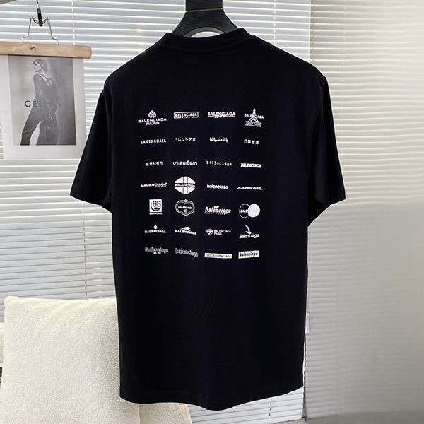 ★追跡付き発送で安心バレンシアガ コピー ロゴ オーバーサイズ Tシャツ 半袖 2色 baq50186激安送料無料