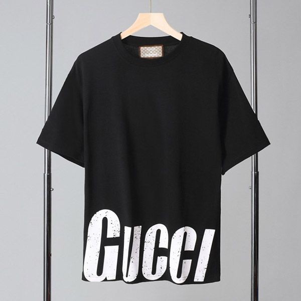 追跡付き 安い バレンシアガ グッチ コラボ ロゴ Tシャツ 偽物 bar12462通販