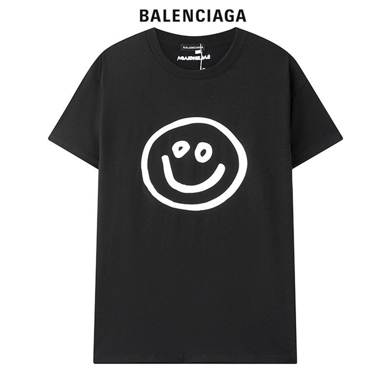 超希少！バレンシアガ スマイリープリント Tシャツ コピー 2色 bar71195高い品質