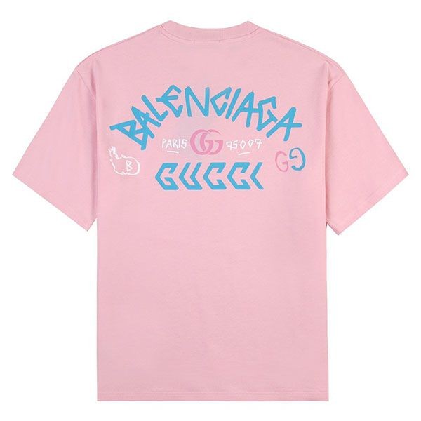 超希少！バレンシアガ x グッチ コラボ Tシャツ スーパーコピー bar82289通販
