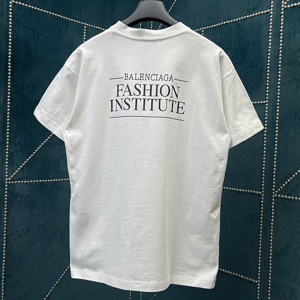 バレンシアガ* FASHION INSTITUTE コットン Tシャツ コピー bas00978通販