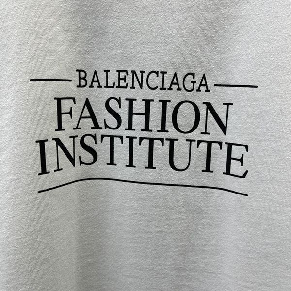 バレンシアガ* FASHION INSTITUTE コットン Tシャツ コピー bas00978人気