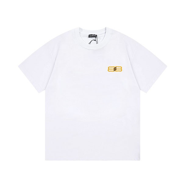 バレンシアガ 偽物 BBロゴ プリント 半袖 Tシャツ bas24866