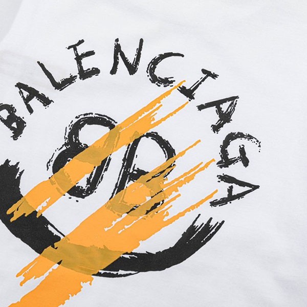 バレンシアガ 偽物 BBロゴ プリント 半袖 Tシャツ bas24866N級品