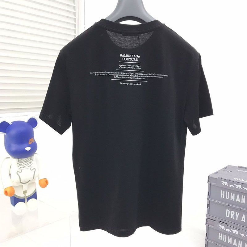 春もの新作【バレンシアガ】ロゴ入りコットン 偽物Tシャツ bas29296通販