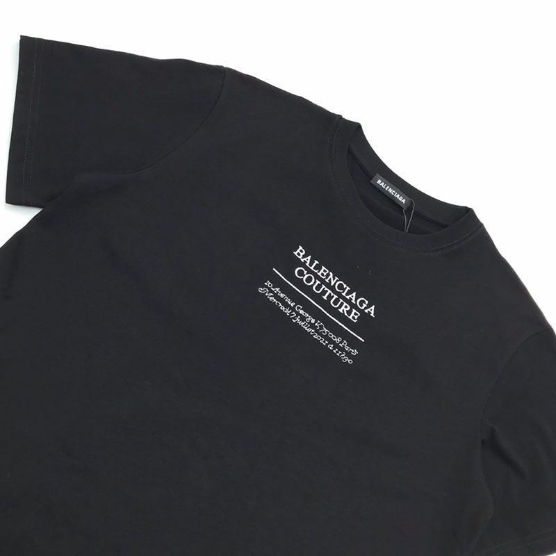 春もの新作【バレンシアガ】ロゴ入りコットン 偽物Tシャツ bas29296高い品質