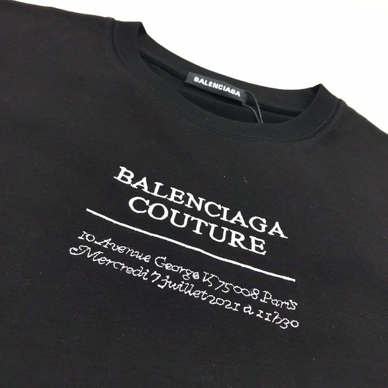 春もの新作【バレンシアガ】ロゴ入りコットン 偽物Tシャツ bas29296人気