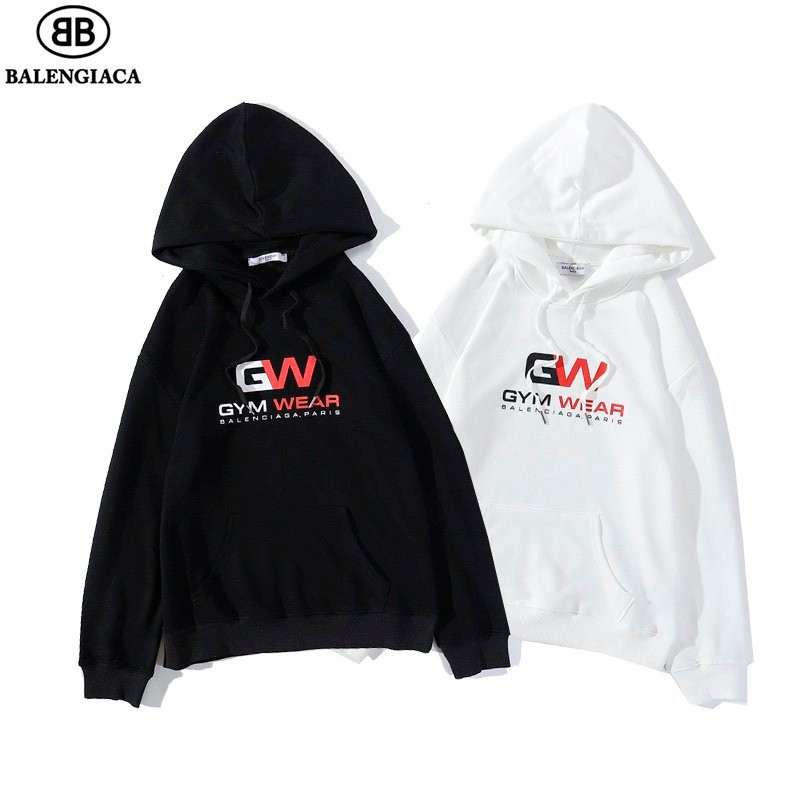 人気急上昇 バレンシアガ パーカー 偽物 GEM WEARロゴ入り フード付き 2色 bas33427