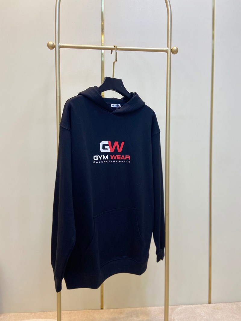 人気急上昇 バレンシアガ パーカー 偽物 GEM WEARロゴ入り フード付き 2色 bas33427N級品