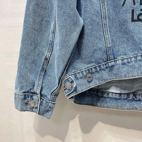 定番 バレンシアガ バックロゴのデニムジャケット 偽物 bas34831最高級