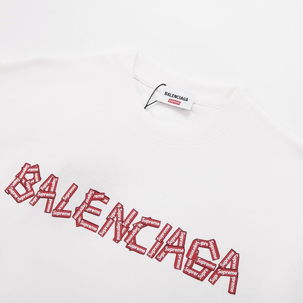 バレンシアガ シュプリーム 偽物 ロゴ Tシャツ bas49919激安送料無料