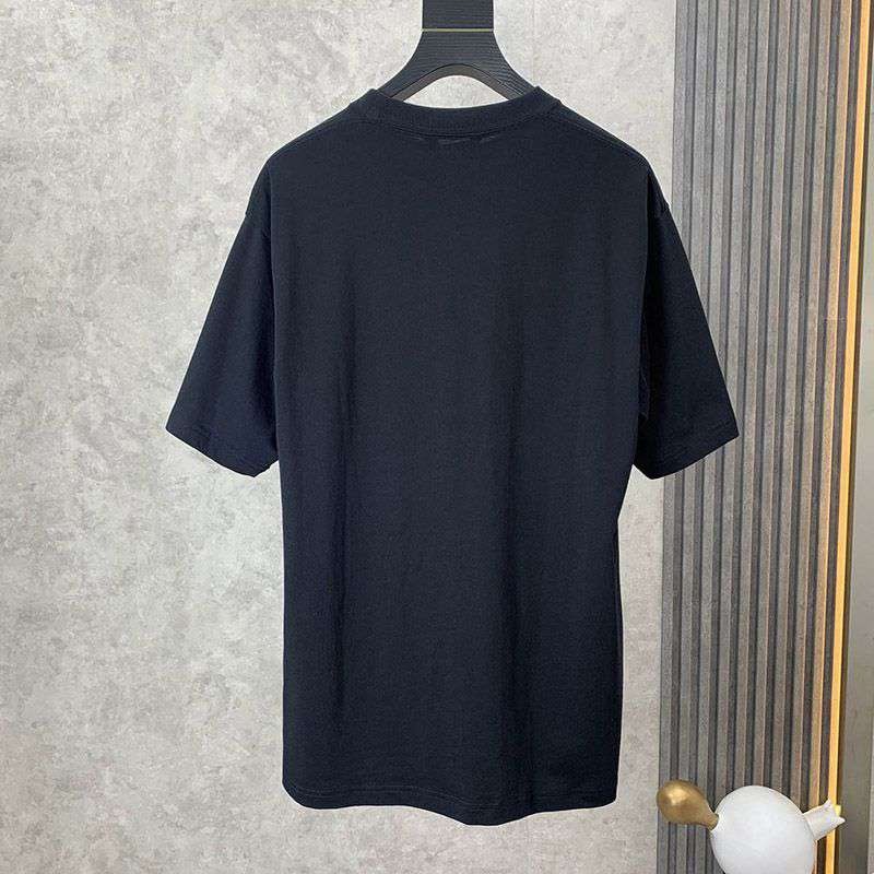 超希少！バレンシアガ クルーネックロゴ Tシャツ スーパーコピー ブラック bas65617激安送料無料