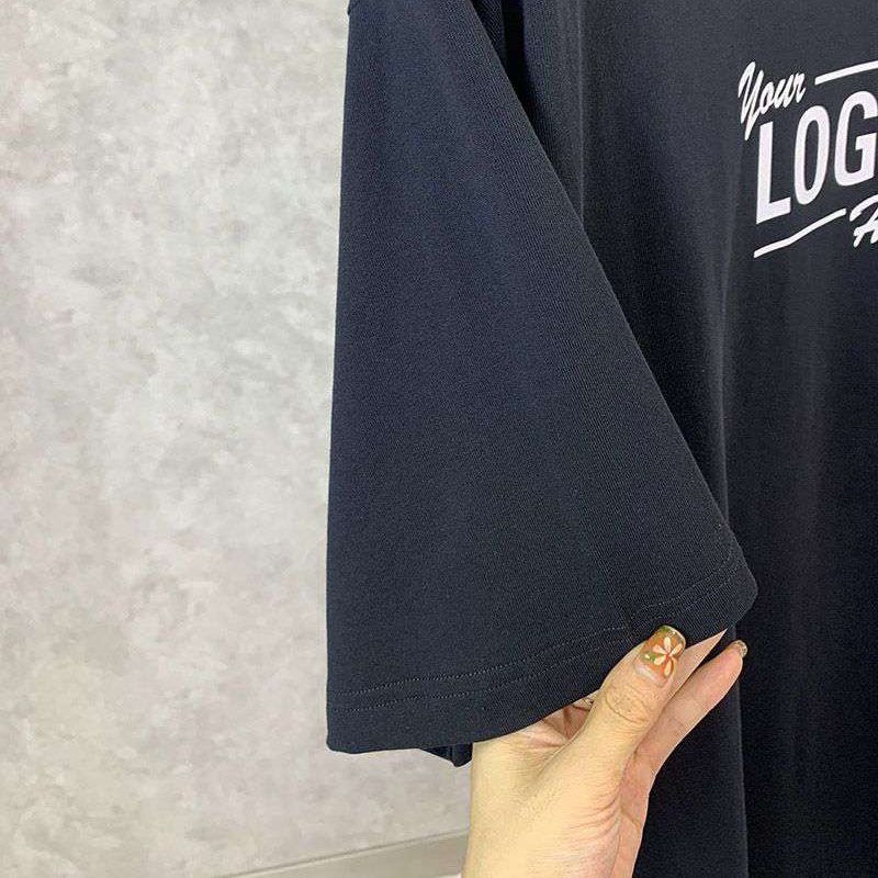 超希少！バレンシアガ クルーネックロゴ Tシャツ スーパーコピー ブラック bas65617N級品