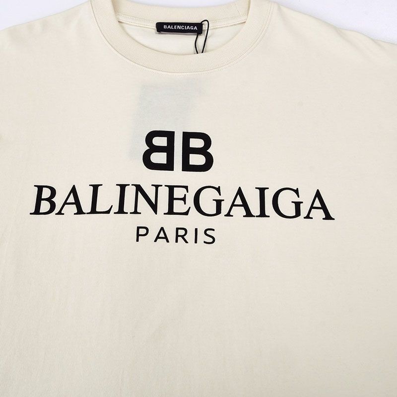 《大人気》【バレンシアガ】ロゴ入りコットンTシャツ コピー bas86081高い品質
