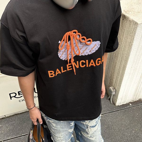 早い者勝ち♡バレンシアガ  ロゴ Tシャツ 偽物 ユニセックス bas92437高い品質