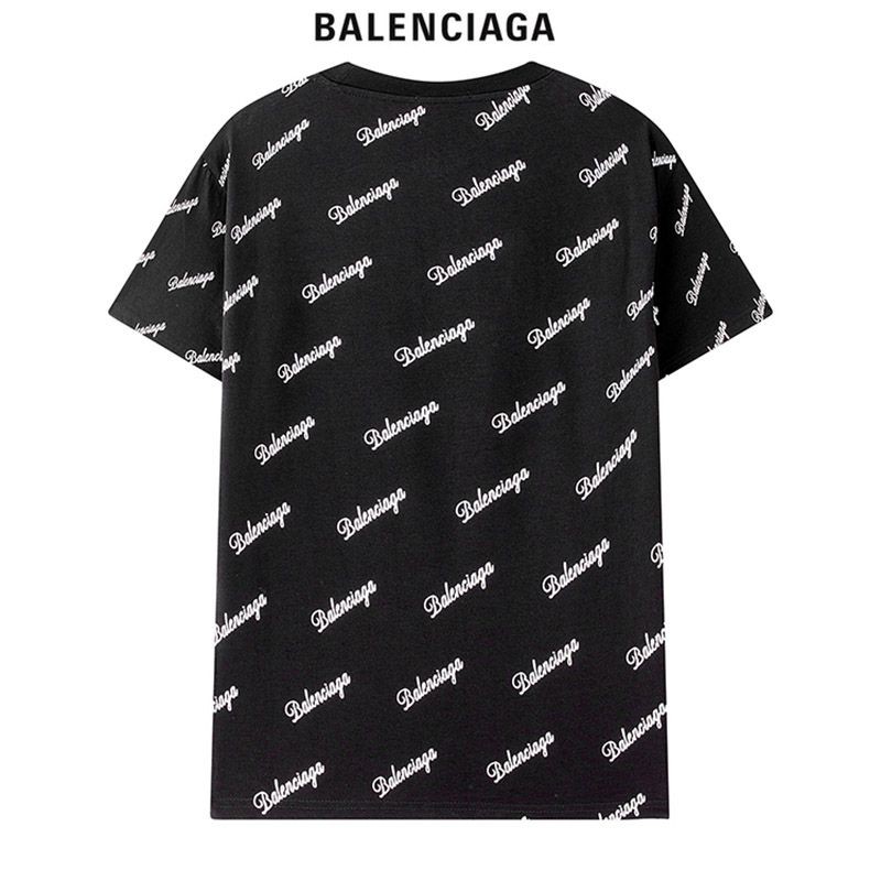 人気急上昇バレンシアガ 偽物 クルーネックロゴ Tシャツ 2色 bas99802通販