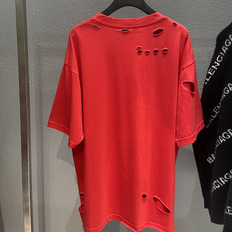 21-22AW【バレンシアガ】ロゴ入りコットンTシャツ コピー bat02455激安送料無料