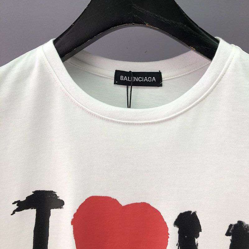 日本未入荷バレンシアガ I LOVE U Tシャツ コピー ホワイト bat61599激安送料無料