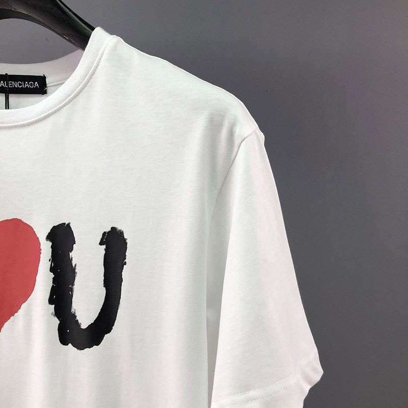 日本未入荷バレンシアガ I LOVE U Tシャツ コピー ホワイト bat61599人気