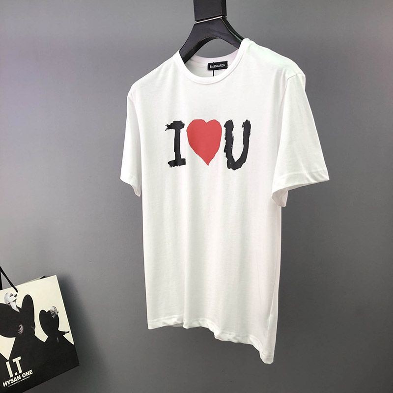 日本未入荷バレンシアガ I LOVE U Tシャツ コピー ホワイト bat61599代引きを販売
