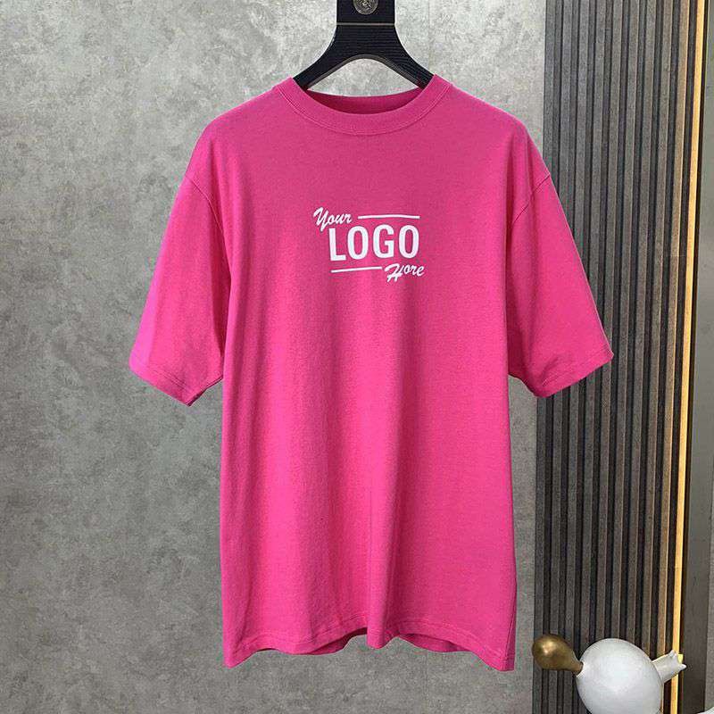 入手困難バレンシアガ コピー クルーネックロゴ Tシャツ ピンク bat85563通販