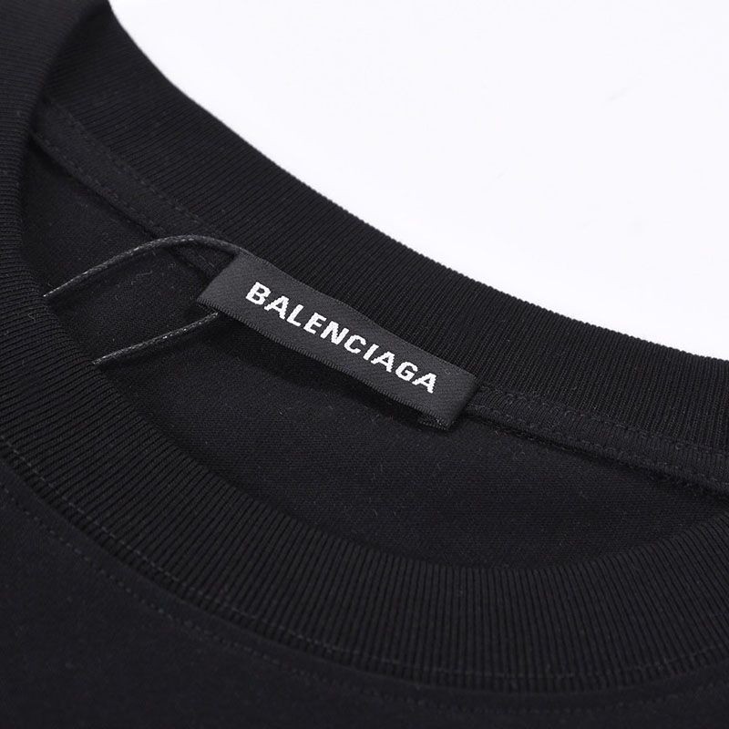 累積売上総額第１位！【バレンシアガ】ロゴ入りコットンTシャツ スーパーコピー bau00785激安送料無料