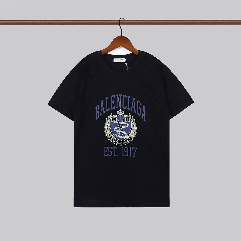 【日本未発売】バレンシアガ 偽物 カレッジミディアムフィット Tシャツ 2色 bau22197高い品質