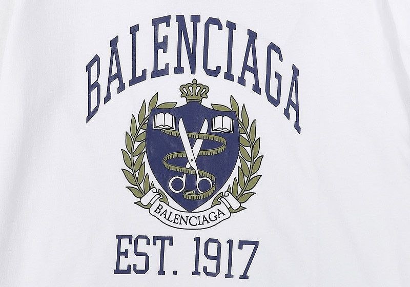 【日本未発売】バレンシアガ 偽物 カレッジミディアムフィット Tシャツ 2色 bau22197最高級
